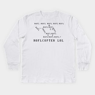 ROFLCOPTER Kids Long Sleeve T-Shirt